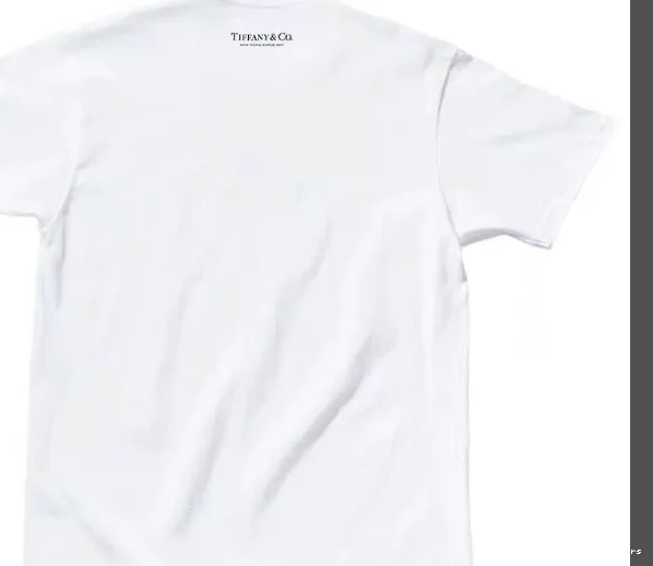 L Short Co S Tee T-shirt Tiffany Co White 21FW Box Logo Sleeve XL M Tiffany 1018